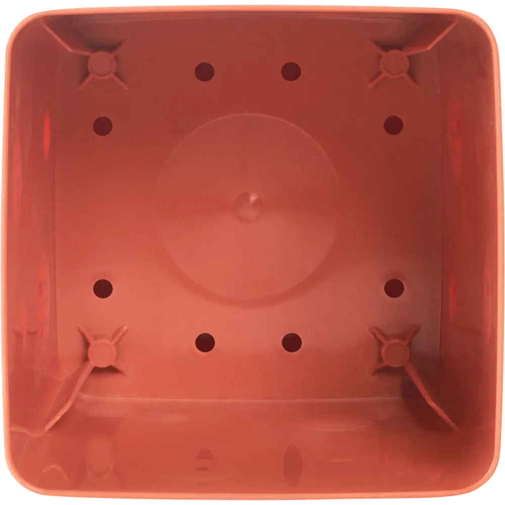 Горшок цветочный Engreen Microcosm 11.3x11.3x11.5 см v1.1 л пластик коричневый INGREEN STLM-2202240 - Вид №2