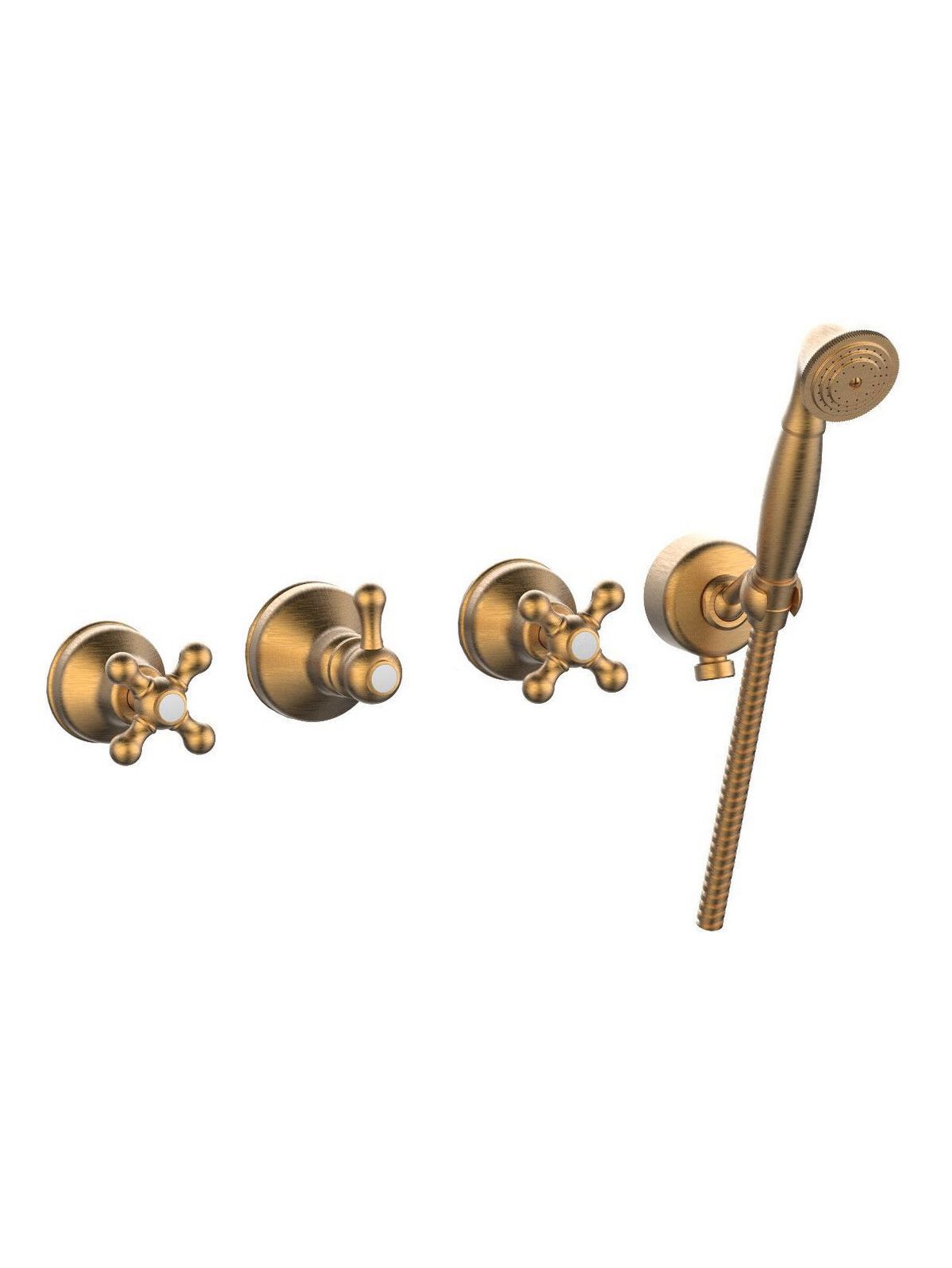 Встраиваемый настенный смеситель для ванны с ручным душем Rubinetterie Frattini Dedra ARCH-00028547 - Вид №6