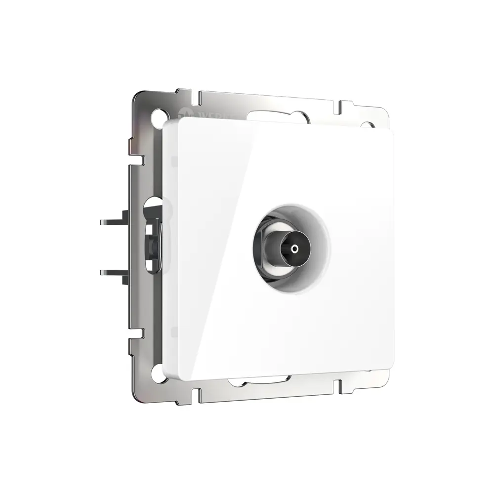 Розетка телевизионная проходная Werkel цвет белый Встраиваемые механизмы STLM-2189732 - Вид №1