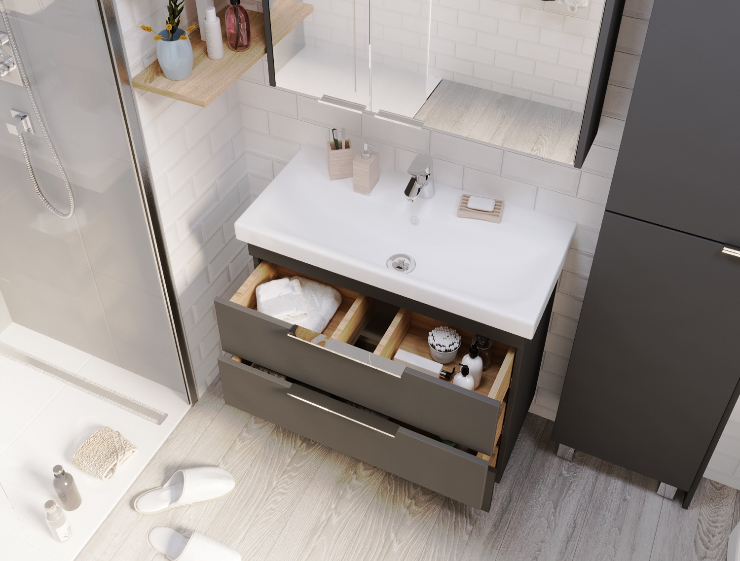 У92545 Тумба Gaula 60Н 3я Black 1 Marka Gaula  - Вид №3
