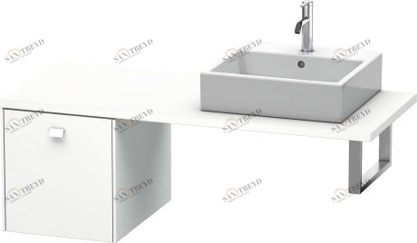 BR513101818 Brioso Шкафчик для консоли Белый матовый, декор Duravit