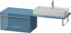 XL543404747 X-Large Шкафчик для консоли Каменно-синий глянцевый лак