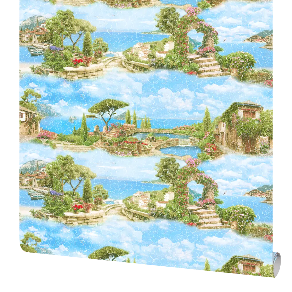 Обои флизелиновые Аспект Фреска голубые 1.06 м  70251-26 АСПЕКТ РУ STLM-2200613