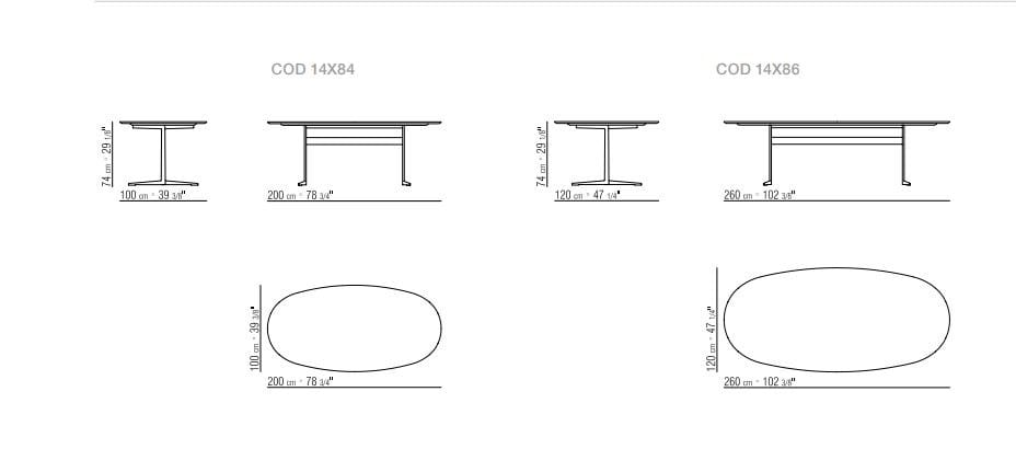 Овальный мраморный обеденный стол Flexform ARCH-00020227 - Вид №1