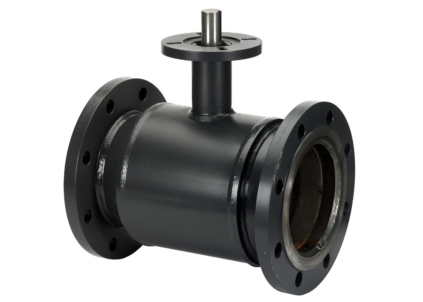 Danfoss JiP Premium FF фланцевый (фланцы на PN = 16 бар) с фланцем под ручной редукторный привод или электропривод JIP Premium FF Кран шар Ду80 Ру16 б/пр 065N0237 