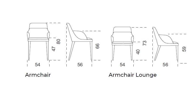 Мягкий тканевый стул с подлокотниками Gallotti&Radice JACKIE ARCH-00096821 - Вид №4