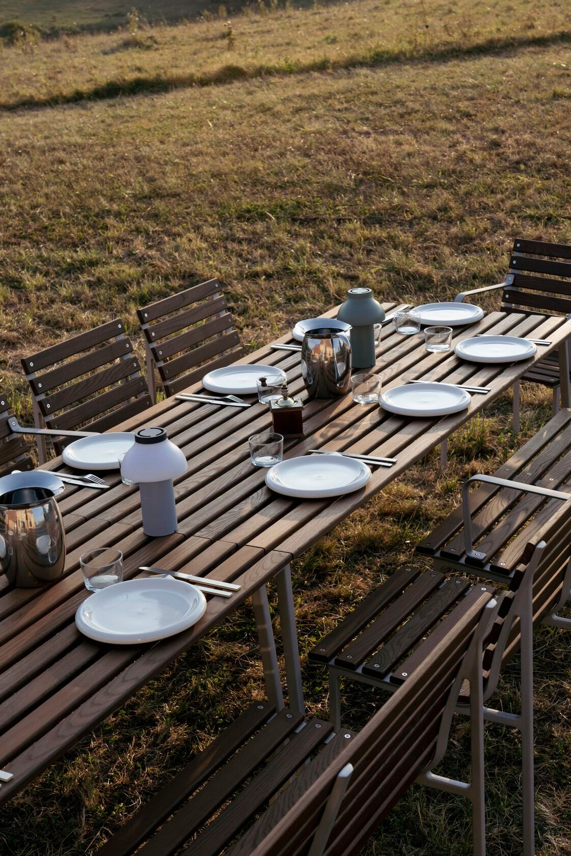 Прямоугольный садовый стол из ясеня Hay Траверс ARCH-00128266 - Вид №31