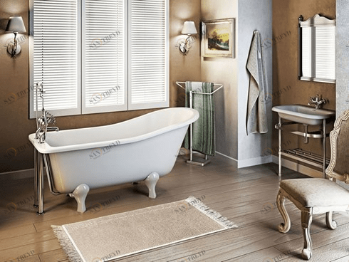 Ванна акриловая Harewood Slipper с ножками L2W Slipper Burlington E1, L2W