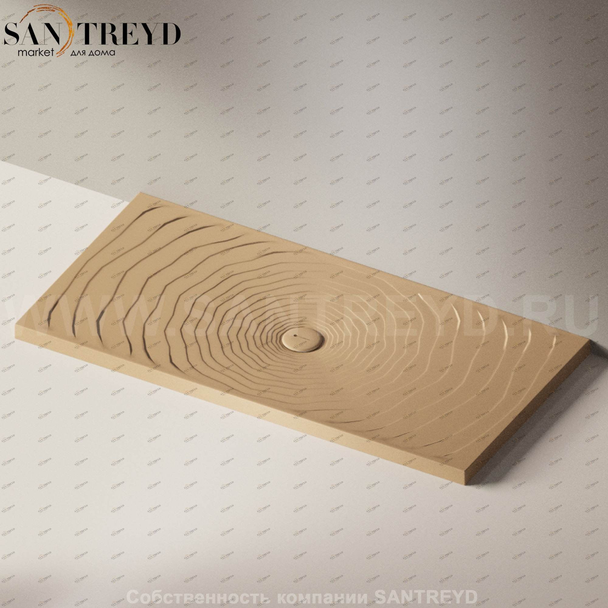 Flaminia WATER DROP Душевой поддон 160 см коричневый DR8016.9004 Ceramica Flaminia DR80169004