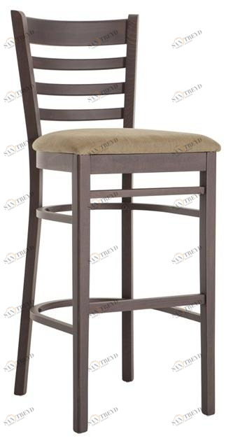 Palma Высокий табурет из бука со спинкой America 491a.i2