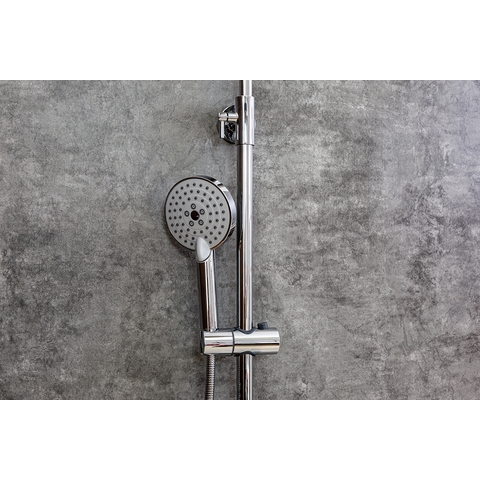 Orange Thermo T02-911cr Душевая система с поворотным изливом и термостатом черный sun-id-1517027 - Вид №8