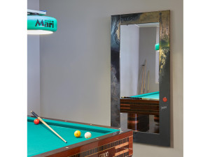 Настенное зеркало из фаянсовой лавы