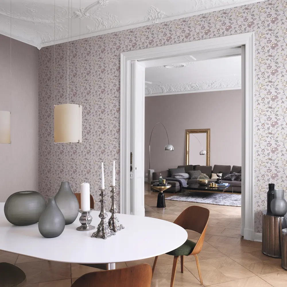 Обои флизелиновые Rasch Art Nouveau сиреневые 1.06 м RA958232 STLM-2041963 - Вид №3