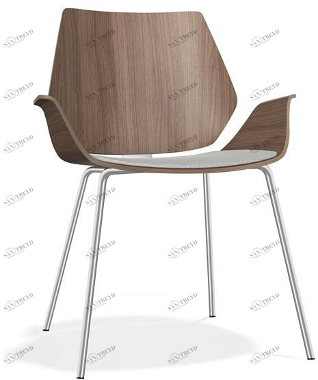 Casala Мягкое деревянное кресло с подлокотниками Centuro iii 1931/10-11