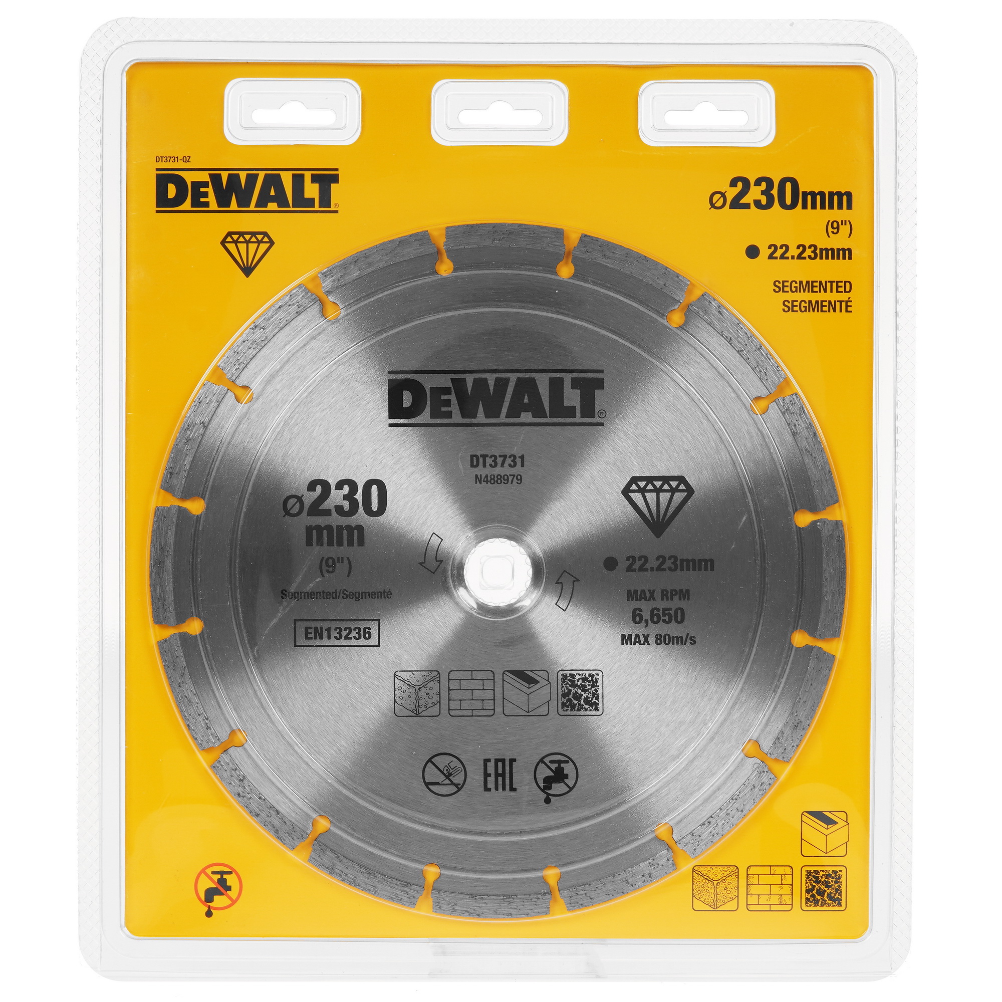 Диск алмазный DeWalt DT3731 5303560 STDN-0058397