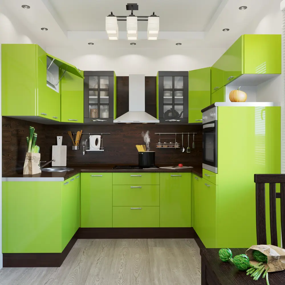 Двери для шкафа Delinia «Васаби» 40x70 см, пластик, цвет зелёный, 3 шт STLM-2101457 - Вид №5