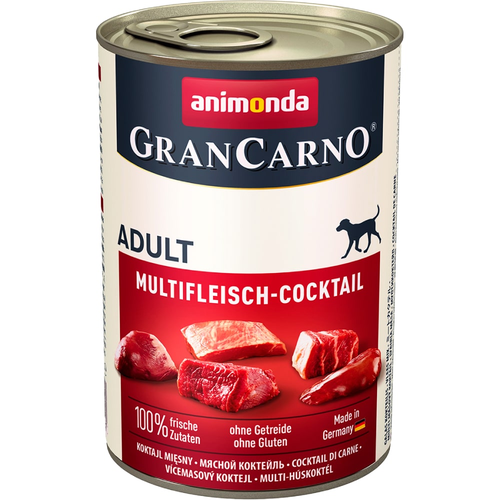 ПР0059999*6 Корм для собак Gran Carno Original Adult мясной коктейль банка 400г (упаковка - 6 шт) Animonda 