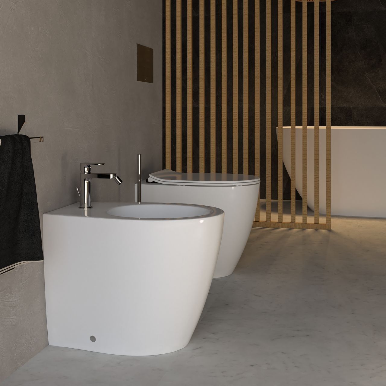 Напольное биде с переливом Ercos KITE ARCH-00055296 - Вид №4