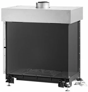 Metalfire Закрытый угловой газовый камин Avenue plus