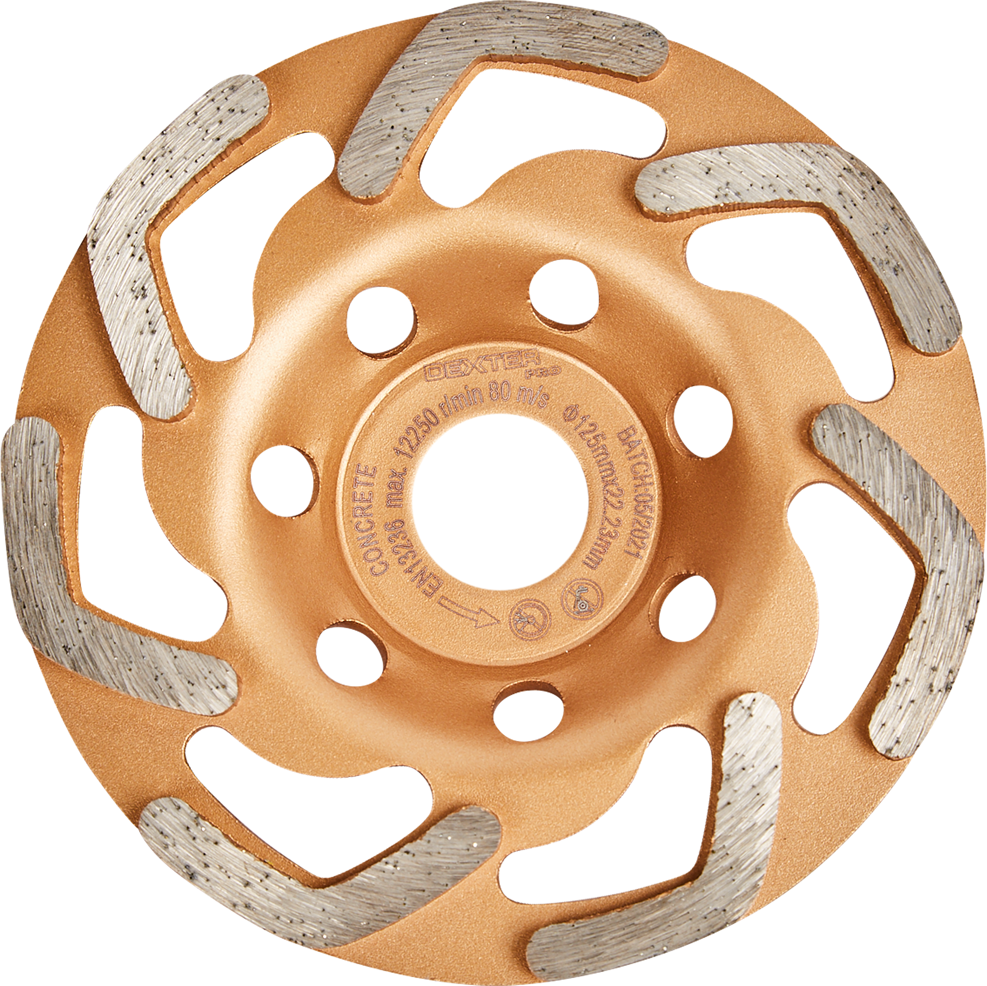Алмазная чашка Dexter Pro 125 мм для шлифовки бетона 82977273 STLM-0038420