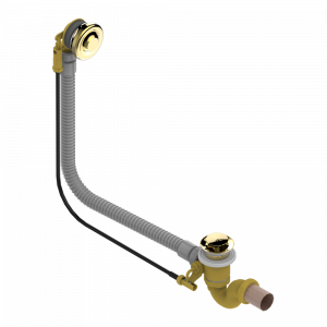 G25-300/70 Автоматический донный клапан для ванны длина сифона 70 см Thg-paris 1900 Покрытие PVD золотистый цвет