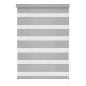 Штора рулонная день-ночь Madrid 140x175 см серая