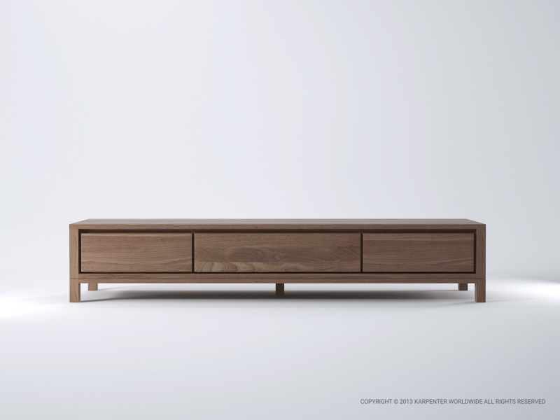 457_901 Медиа-шкаф с 2 ящиками и 1 откидной дверцей Karpenter Solid