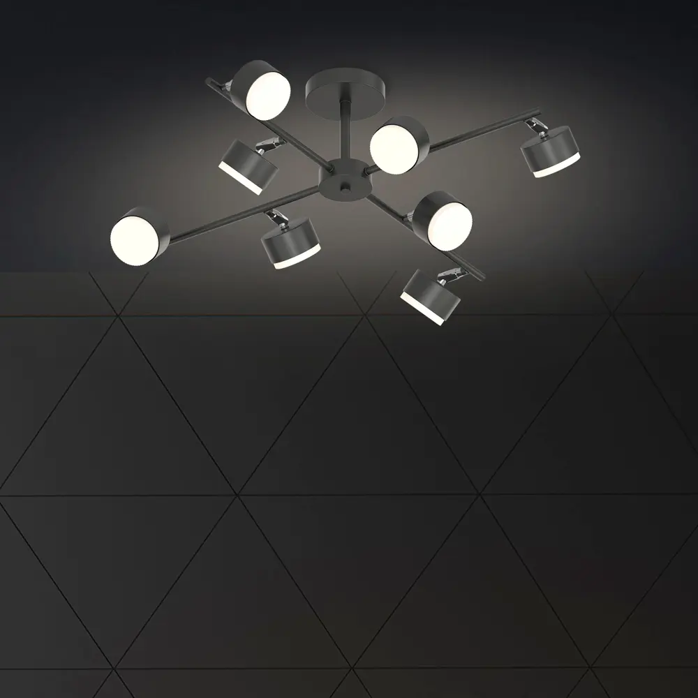 Люстра СЕМЬ ОГНЕЙ Грет - 8-рожковая потолочная в стиле лофт 89421930 STLM-1566232 - Вид №1