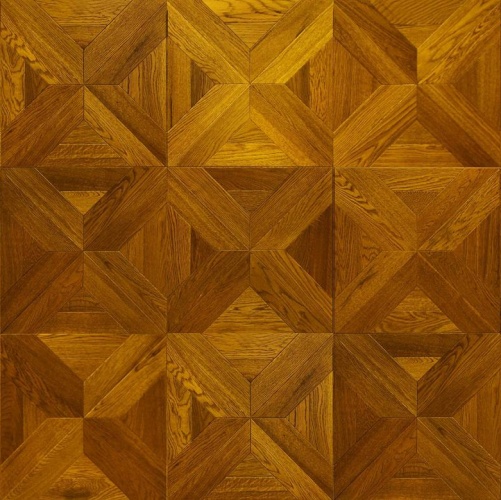 Модульный паркет Marco Ferutti Castello Castello Коньяк Дуб с брашью (Текстурированная) 450х450 мм 2600600044 - Вид №3