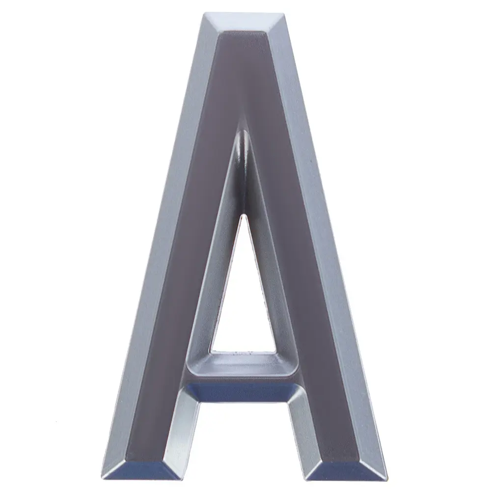 Самоклеящаяся буква «А» LARVIJ в стиле хром для интерьера 18284662 STLM-0010202