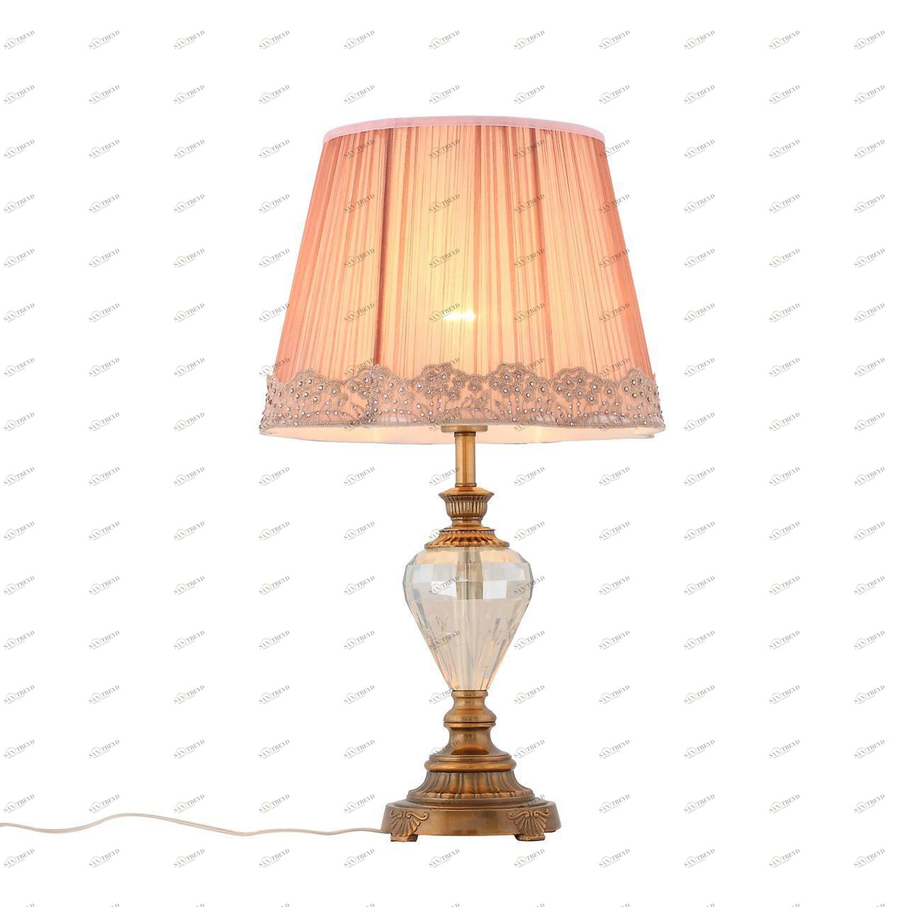 Настольная лампа ST Luce Assenza SL966.314.01 ST LUCE ВАЗА 221132 Прозрачный;розовый 