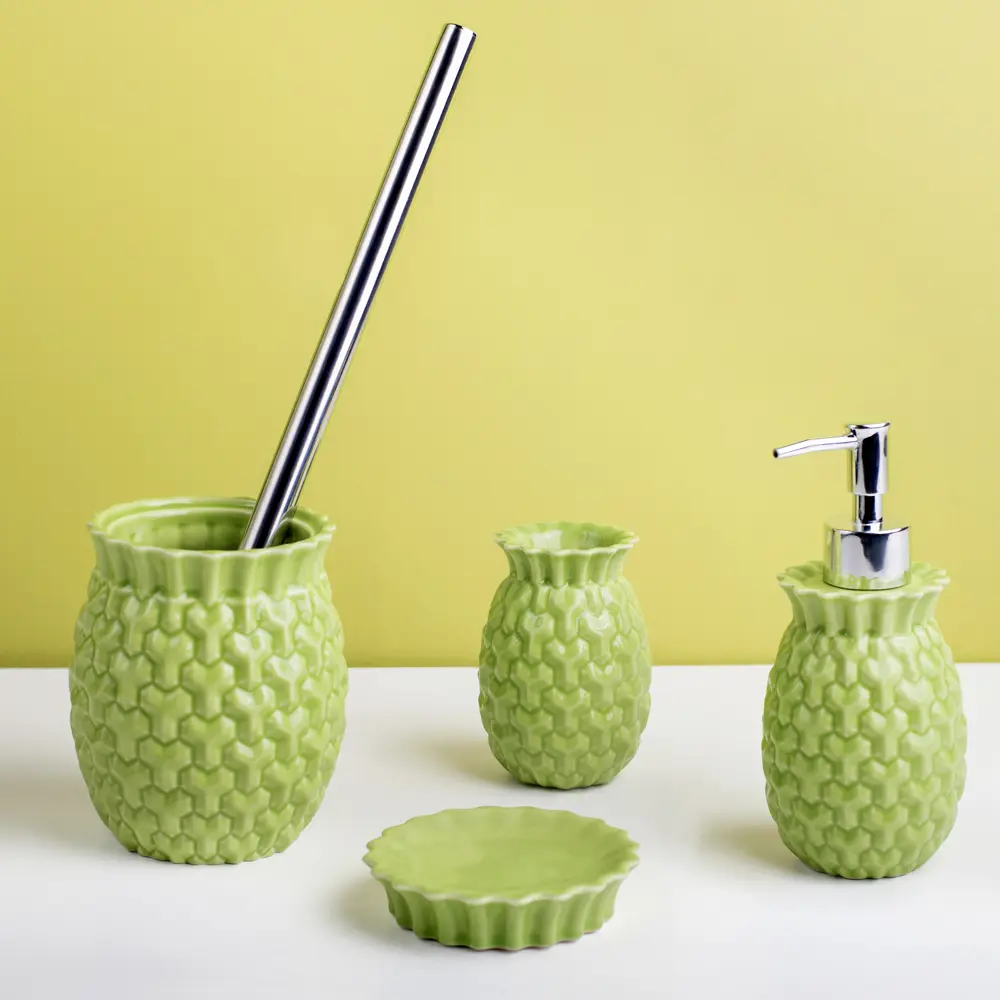 Стакан для зубных щёток настольный «Ananas» VERRAN STLM-2162906 - Вид №1