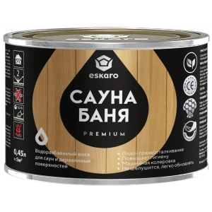 Термостойкий воск Eskaro Interior Wax для бань и саун 0.45 л 89385175