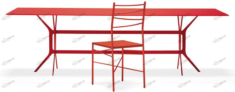 YDF Прямоугольный стол из лакированного металла Tavoli sun-id-1450848