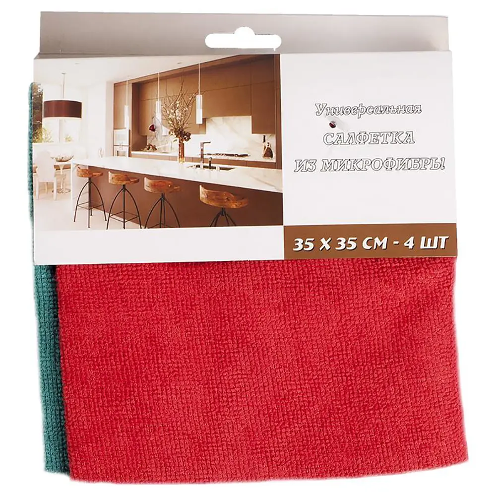 Салфетка микрофибра 4 шт Santreyd STLM-2098172