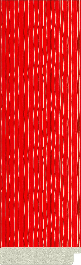 BY 6037 Зеркало напольное в багетной раме - красная волна 89 mm EVOFORM Definite floor - Вид №3