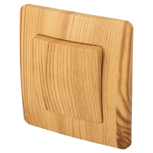 Переключатель одноклавишный Systeme Electric Blanca с рамкой, цвет ясень 84502368