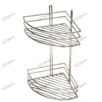 Полка угловая 2-эт. выс. полуовал 20х20х38,5 4229 FRAP 2411462