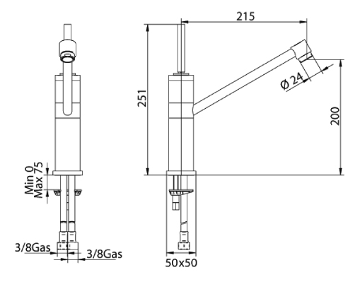 1672200000 Смеситель Bandini Coco Santreyd - Вид №1