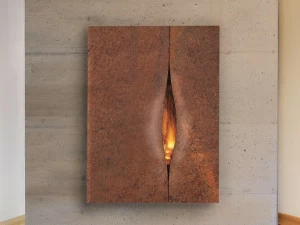 Focus creation Встроенный стальной камин Métafocus