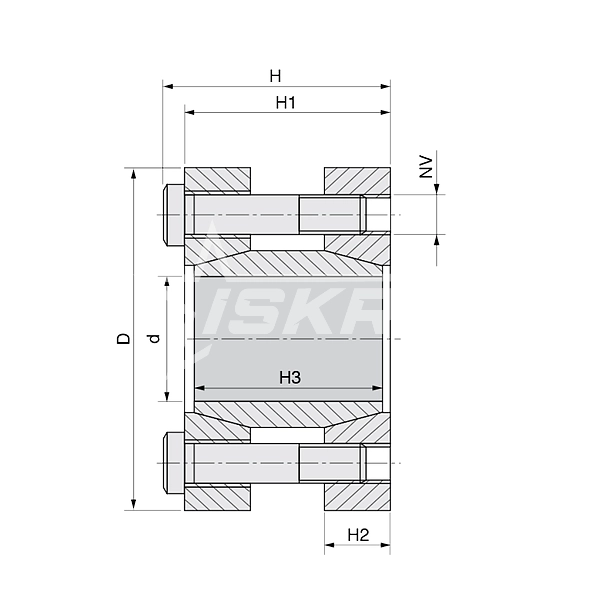 IS3557 Зажимная втулка KLMM048 (PHF FX130-48x90) ISKRA  - Вид №2