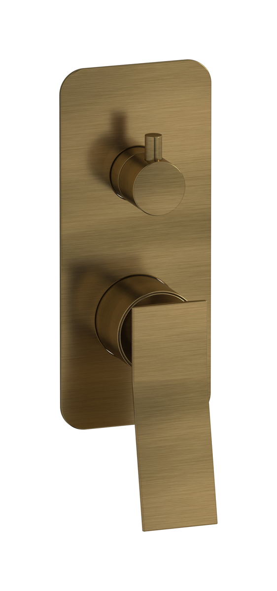 Встроенный смеситель для душа с двухходовым дивертером WE ARE IB wa312is Modern Bronze Wave