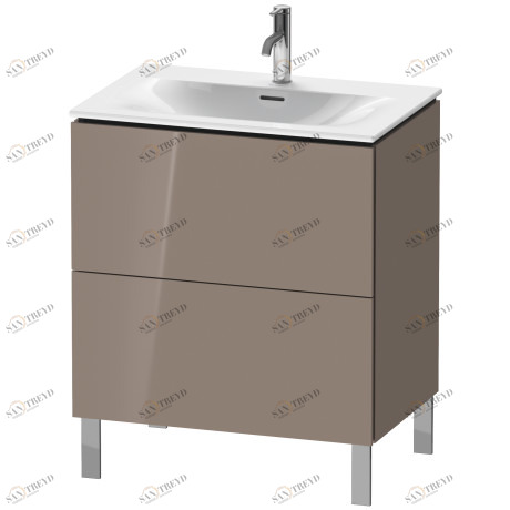 LC659608686 Тумбочка напольная L-Cube #LC6596 720 x 481 мм Капучино глянцевый лак Duravit