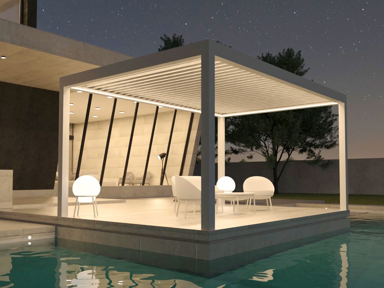 Биоклиматическая пергола из алюминия Gaviota CLIMATIKA ARCH-00101919 - Вид №2