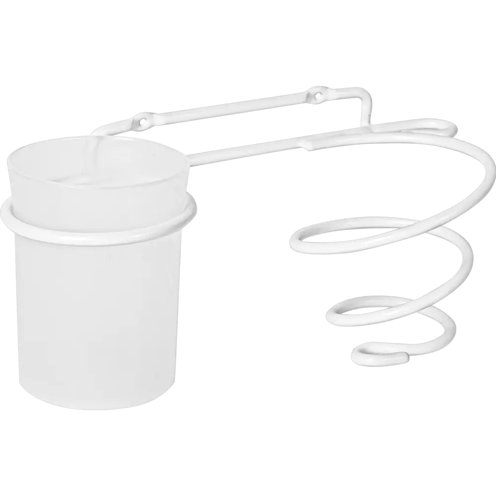 Держатель для зубных щеток и фена Swensa Colors цвет белый STLM-2191296