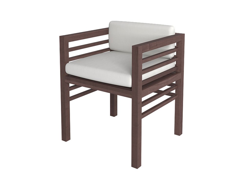 Стул с подлокотниками "Tenerife" FURNITERA TENERIFE 120379 Белый  - Вид №1