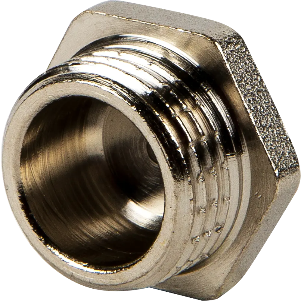 Пробка Valtec наружная резьба 1/2" никелированная латунь STLM-2088876