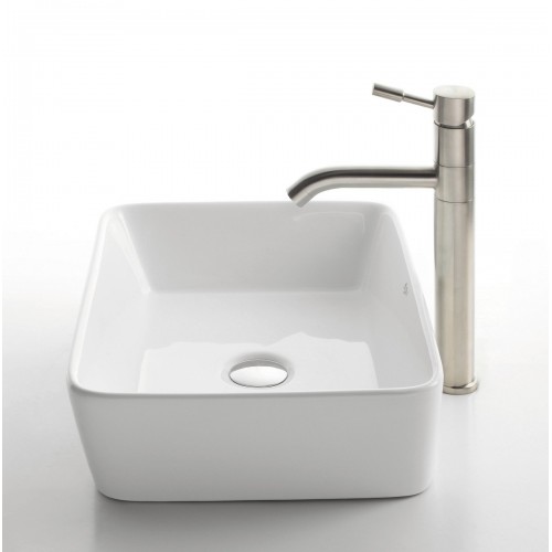 KCV121-KVF2180 Накладная раковина на столешницу  прямоугольная Krausru  - Вид №1