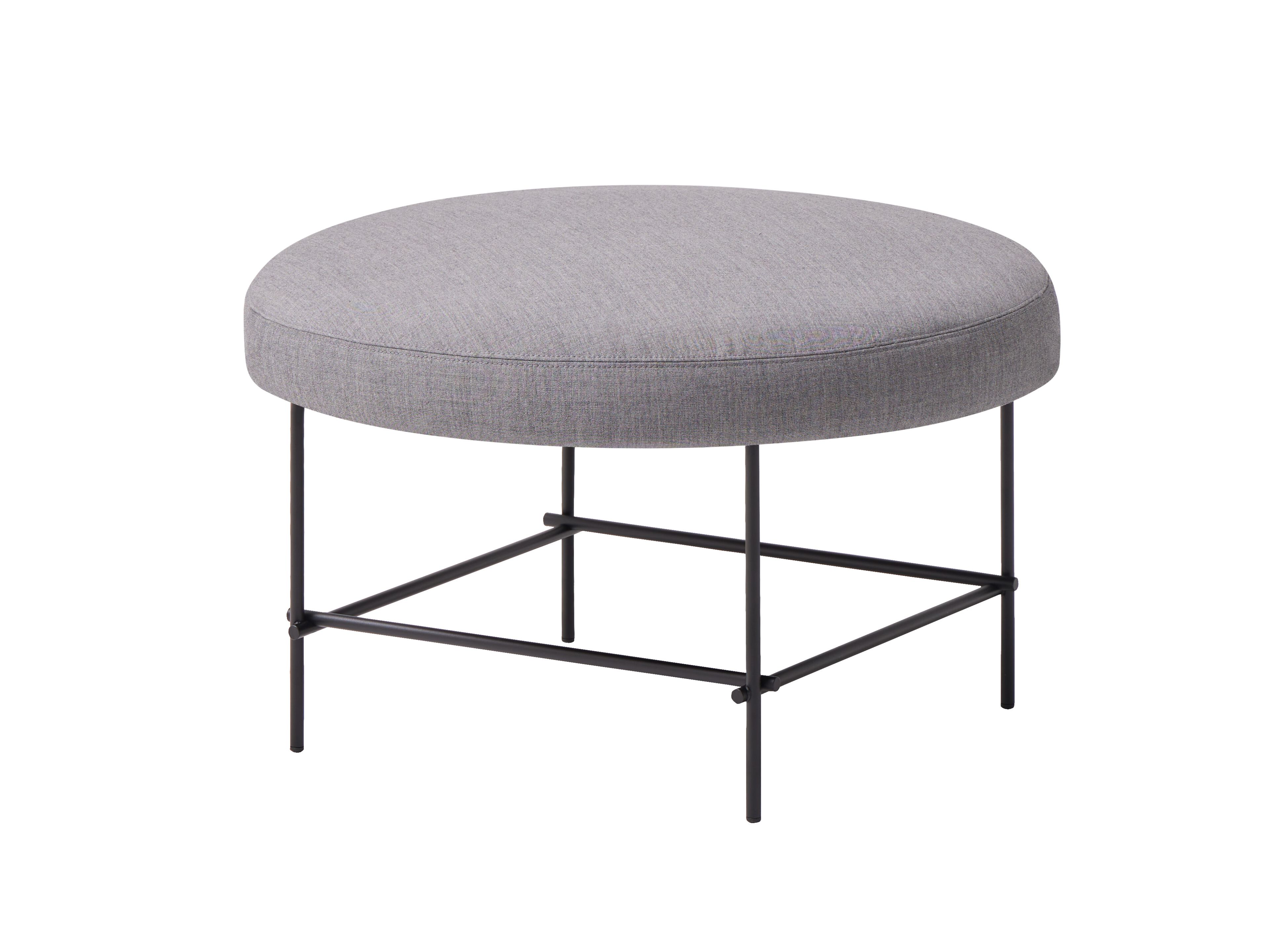 Круглый мягкий пуф из ткани и металла INCLASS Nuc ARCH-00025076 - Вид №1