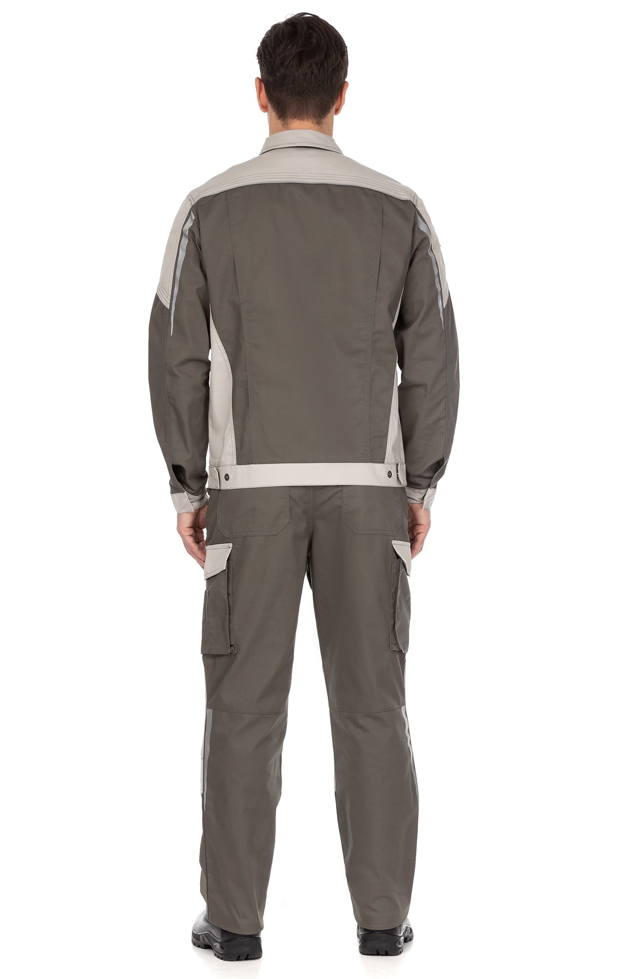 4991520 Костюм  NEW 2 серый хаки с серым песком STATUS  Летняя спецодежда  размер 60-62/170-176  - Вид №14